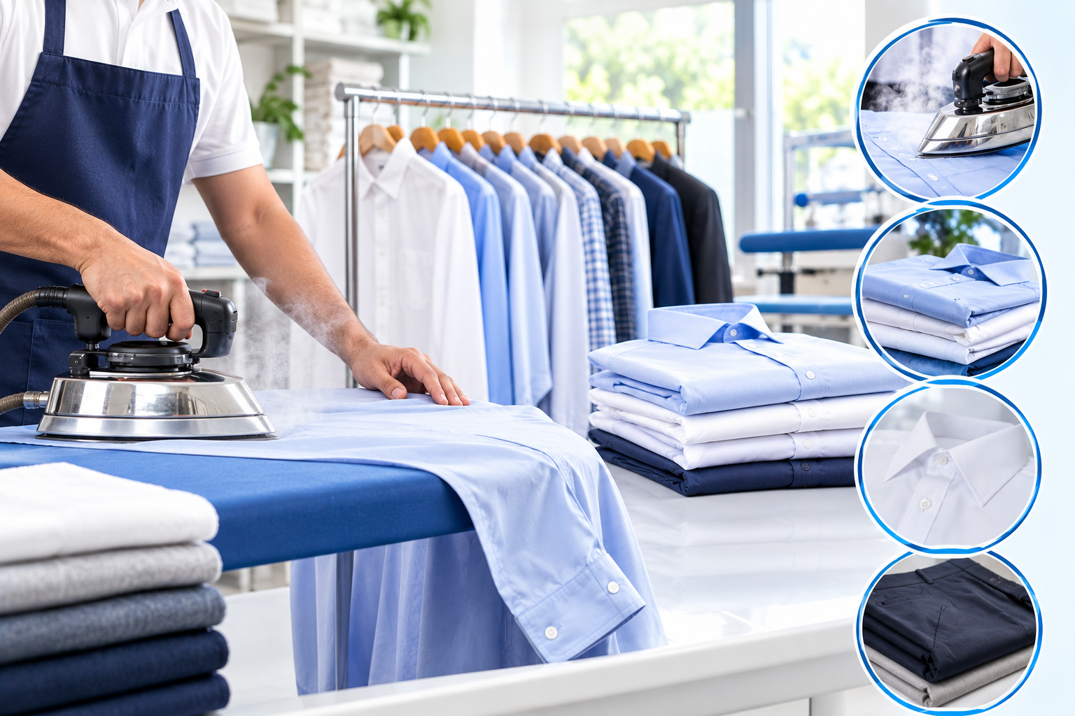 Wash and fold laundry service